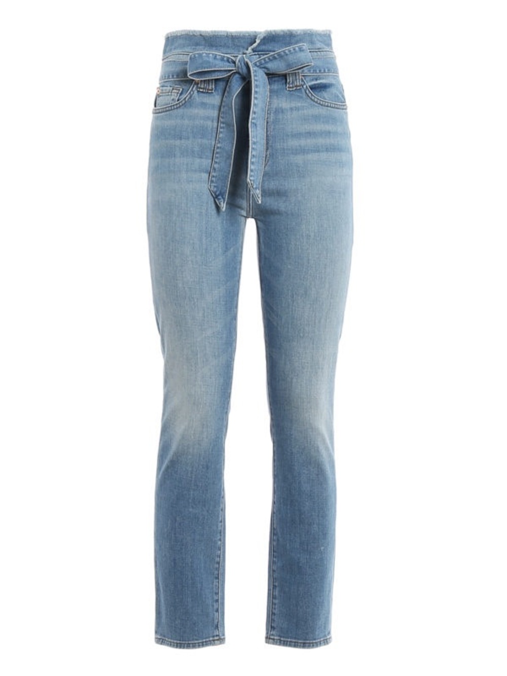 7 For All Mankind Paperbag Jeans with Tie Waist